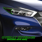 2016-2018 Nissan Maxima | Headlight Side Marker PreCut Vinyl Overlays