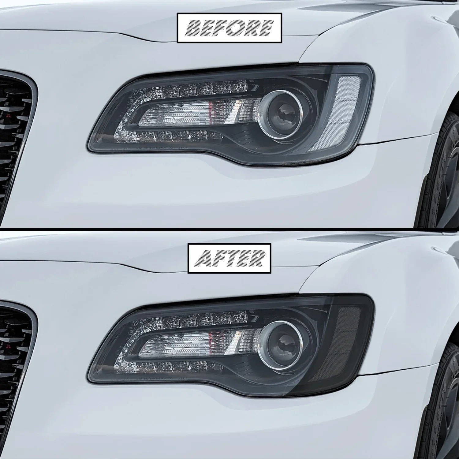 2011-2023 Chrysler 300 / 300C | Headlight Side Marker PreCut Tint Overlays