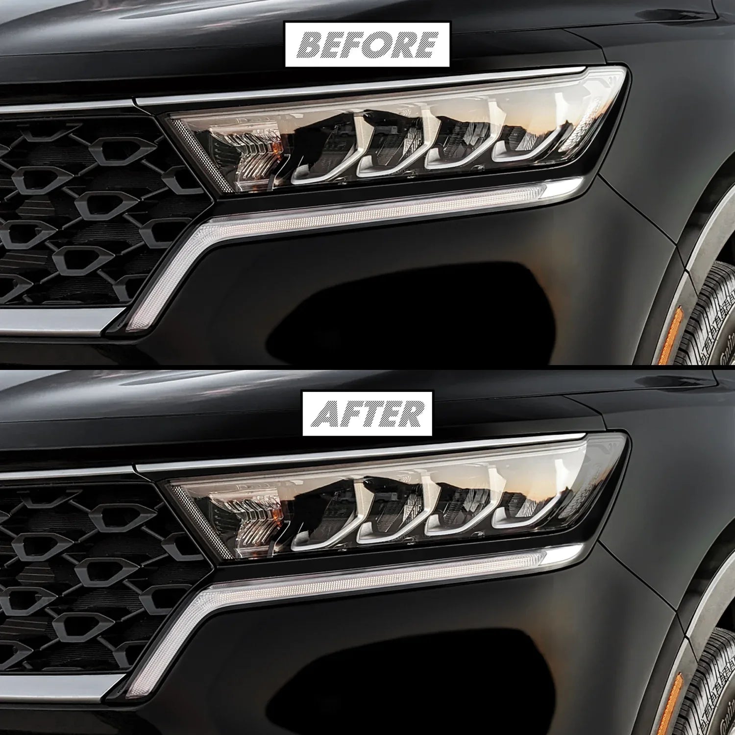 2021-2023 Kia Sorento | Headlight Side Marker PreCut Tint Overlays
