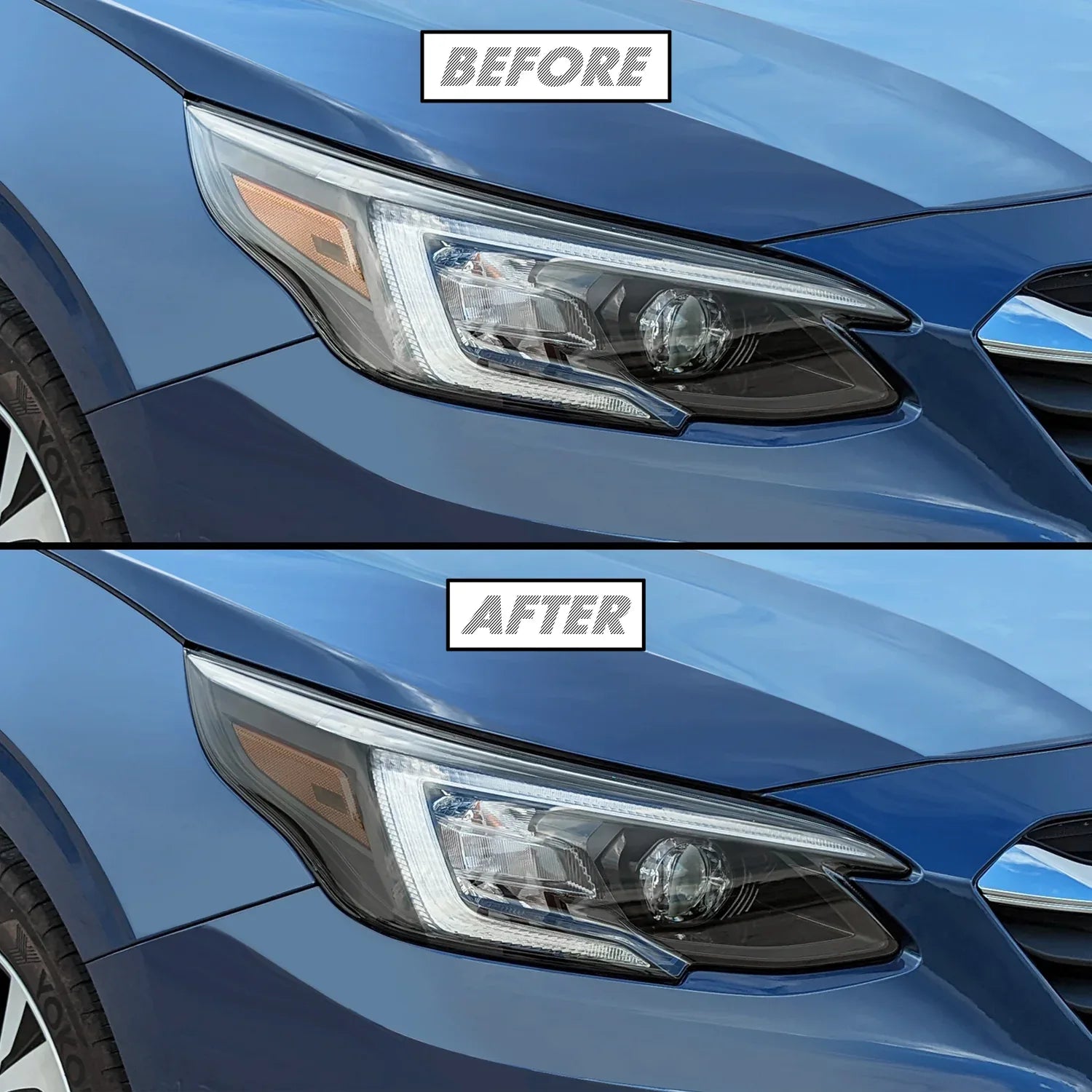 2020-2022 Subaru Legacy | Headlight Side Marker PreCut Vinyl Overlays