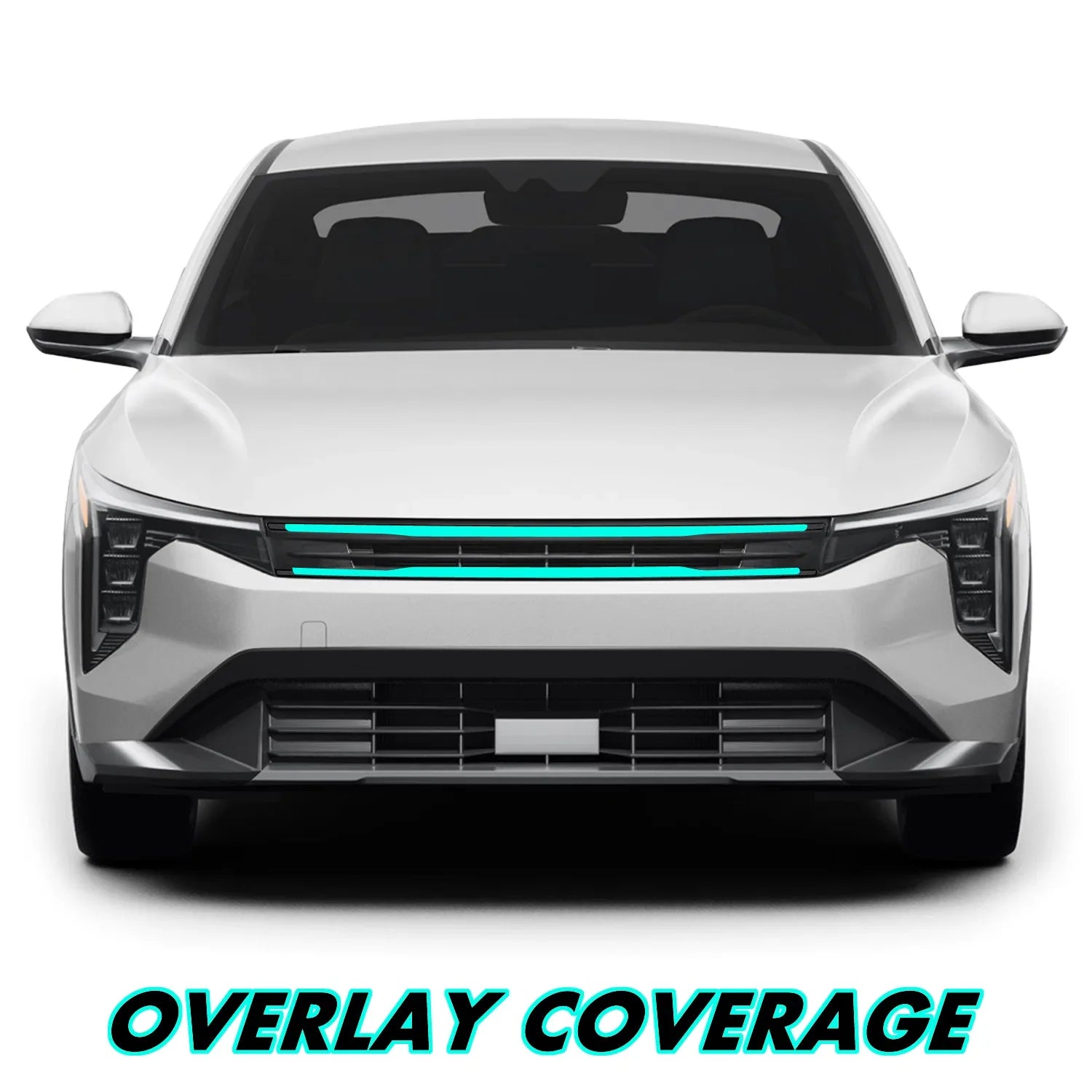 2025-2026 Kia K4 | Front Grill Trim Chrome Delete PreCut Vinyl Wrap