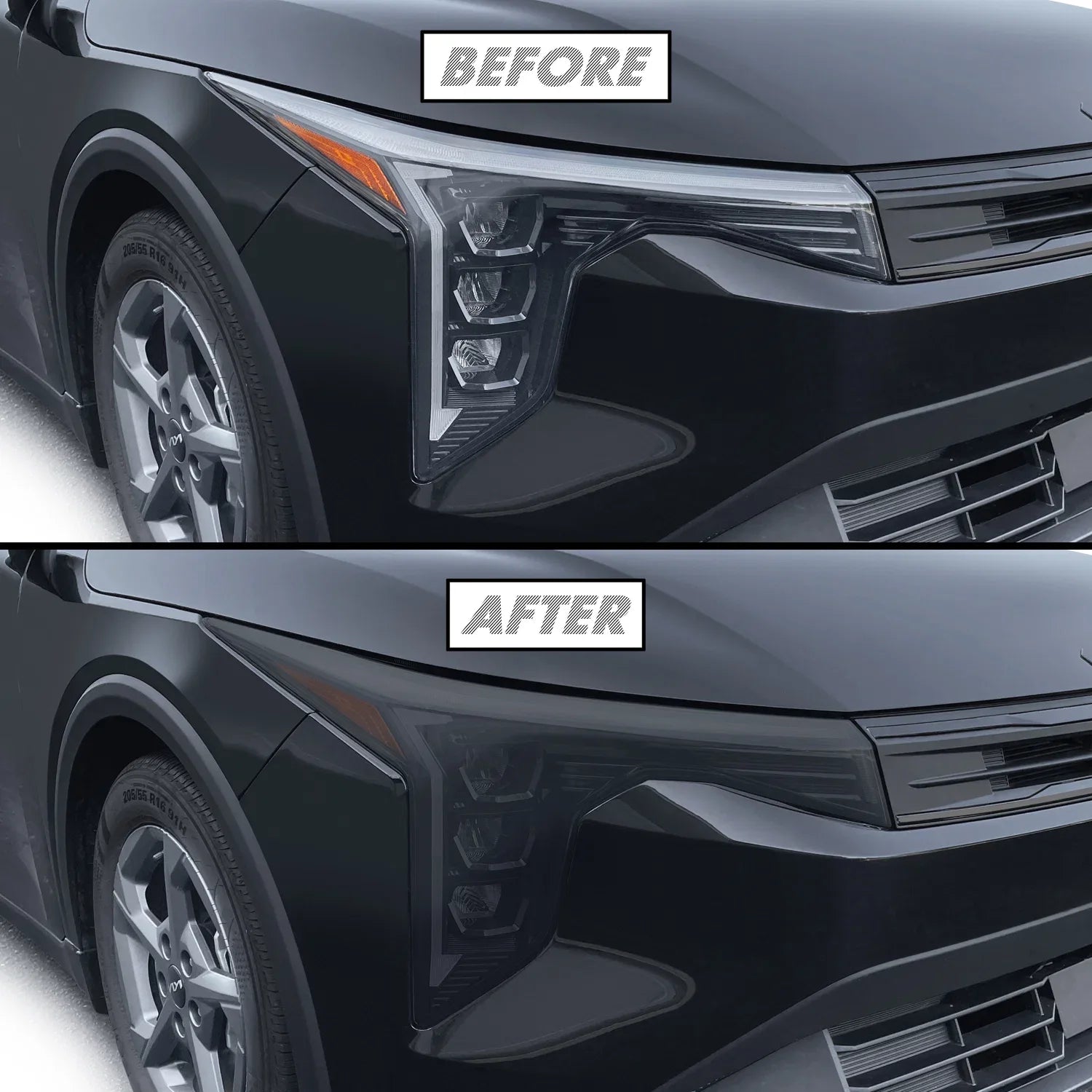 2025-2026 Kia K4 | Headlight PreCut Tint Overlays