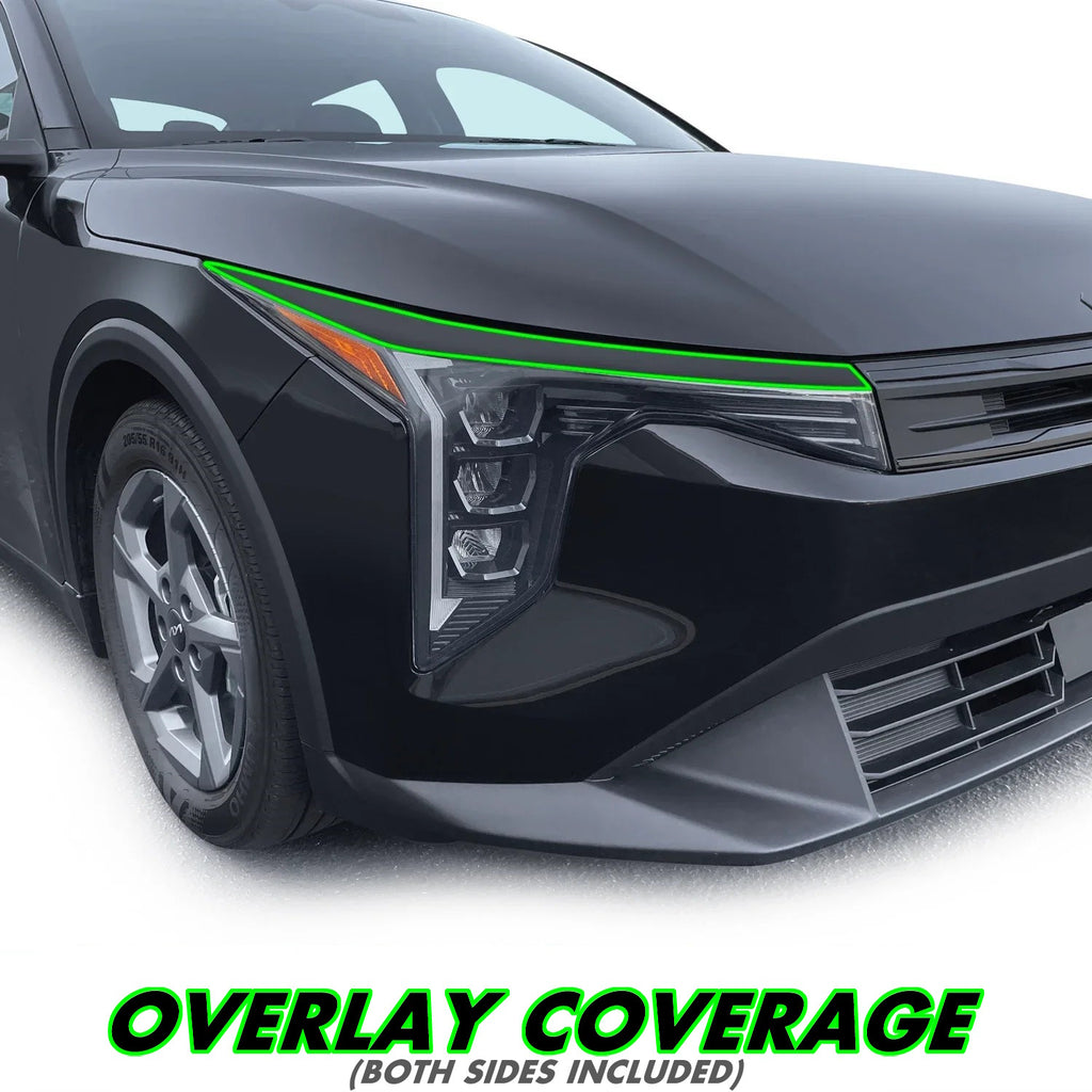 2025-2026 Kia K4 | Headlight Eyelid PreCut Tint Overlays
