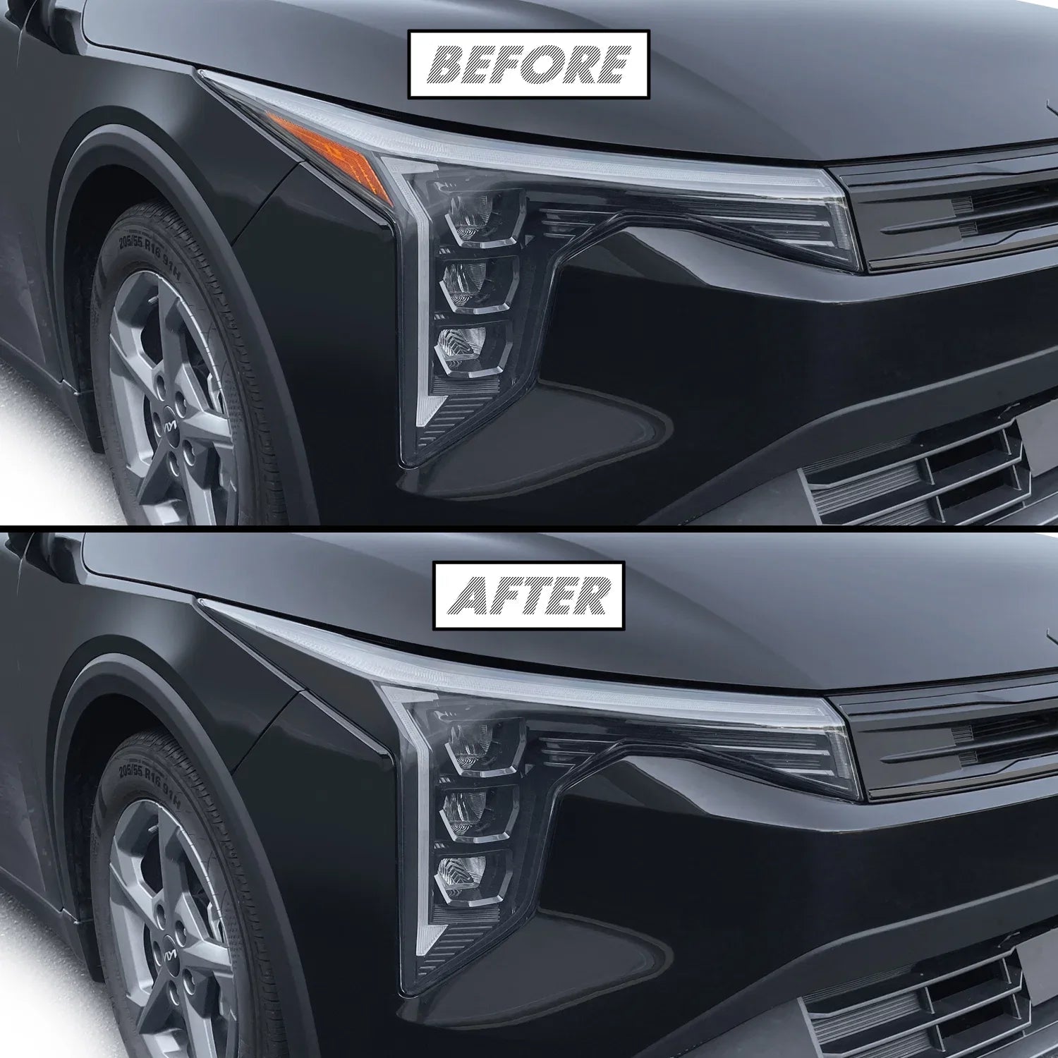 2025-2026 Kia K4 | Headlight Side Marker PreCut Tint Overlays