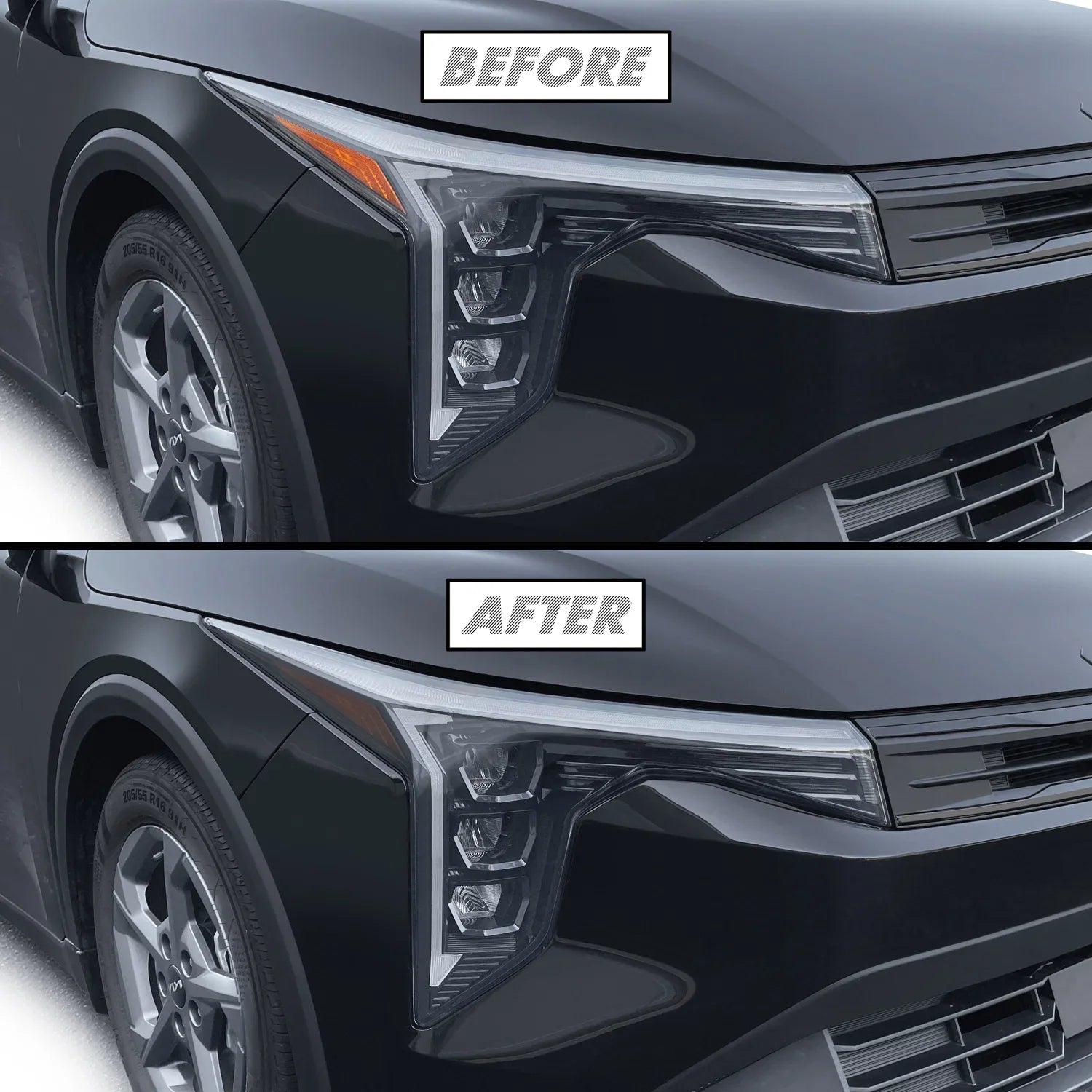 2025-2026 Kia K4 | Headlight Side Marker PreCut Tint Overlays