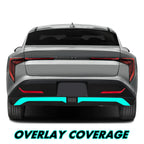2025-2026 Kia K4 | Rear Bumper Diffuser Trim Chrome Delete PreCut Vinyl Wrap