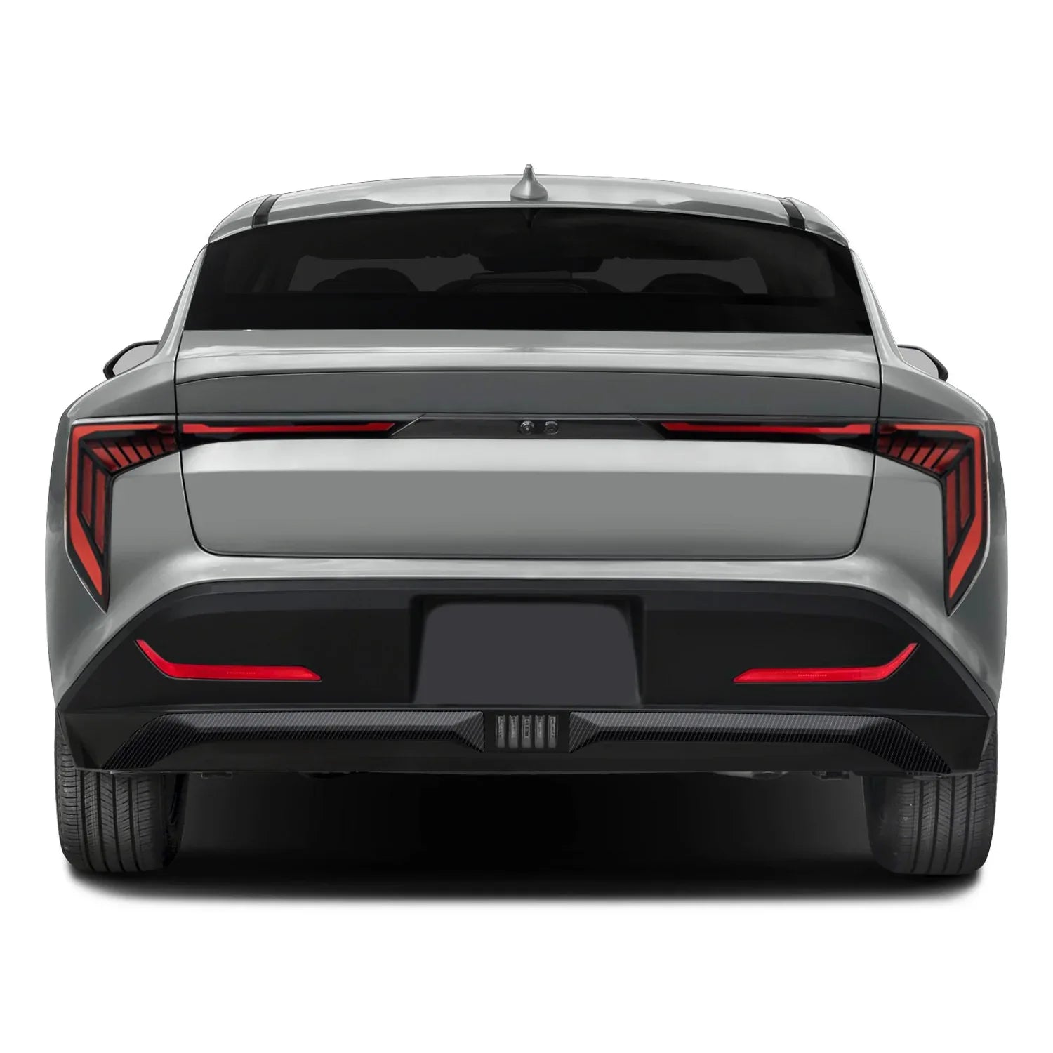 2025-2026 Kia K4 | Rear Bumper Diffuser Trim Chrome Delete PreCut Vinyl Wrap