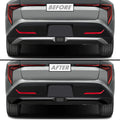 2025-2026 Kia K4 | Rear Bumper Diffuser Trim Chrome Delete PreCut Vinyl Wrap