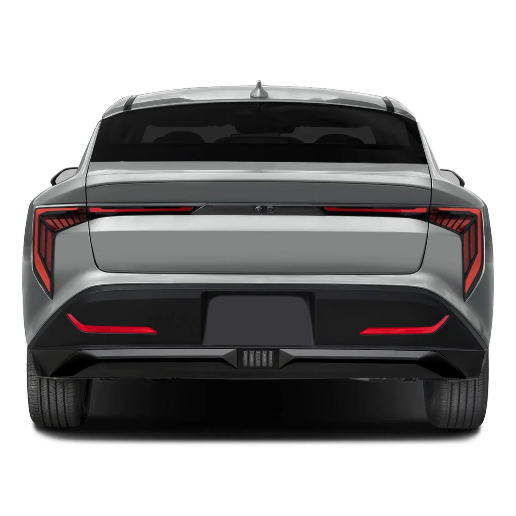 2025-2026 Kia K4 | Rear Bumper Diffuser Trim Chrome Delete PreCut Vinyl Wrap