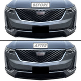 2020-2024 Cadillac XT6 | Front Bumper Lower Lip Trim Chrome Delete PreCut Vinyl Wrap