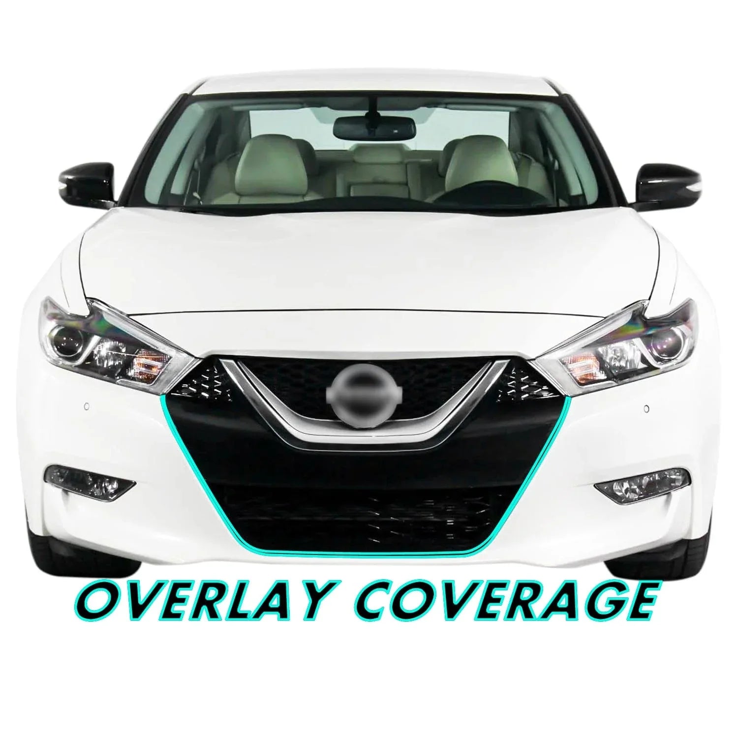 2016-2018 Nissan Maxima | Lower Front Grill Trim Chrome Delete PreCut Vinyl Wrap