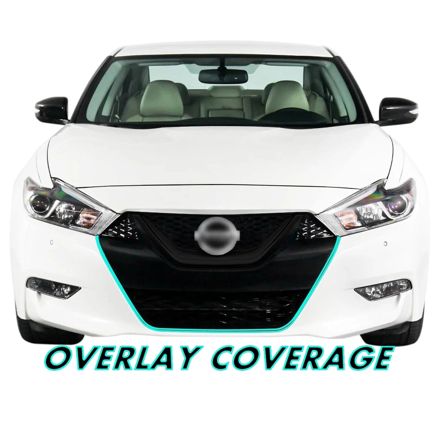 2016-2018 Nissan Maxima | Lower Front Grill Trim Chrome Delete PreCut Vinyl Wrap
