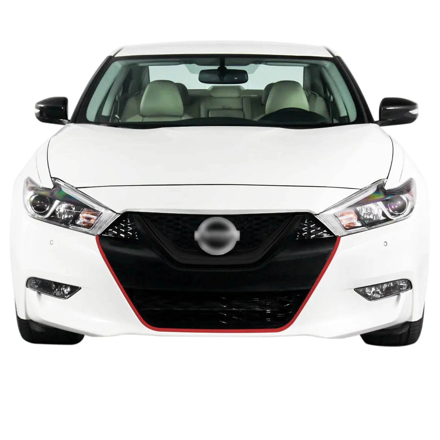 2016-2018 Nissan Maxima | Lower Front Grill Trim Chrome Delete PreCut Vinyl Wrap