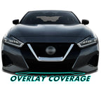 2019-2023 Nissan Maxima | Front Bumper Lower Lip Trim Chrome Delete PreCut Vinyl Wrap
