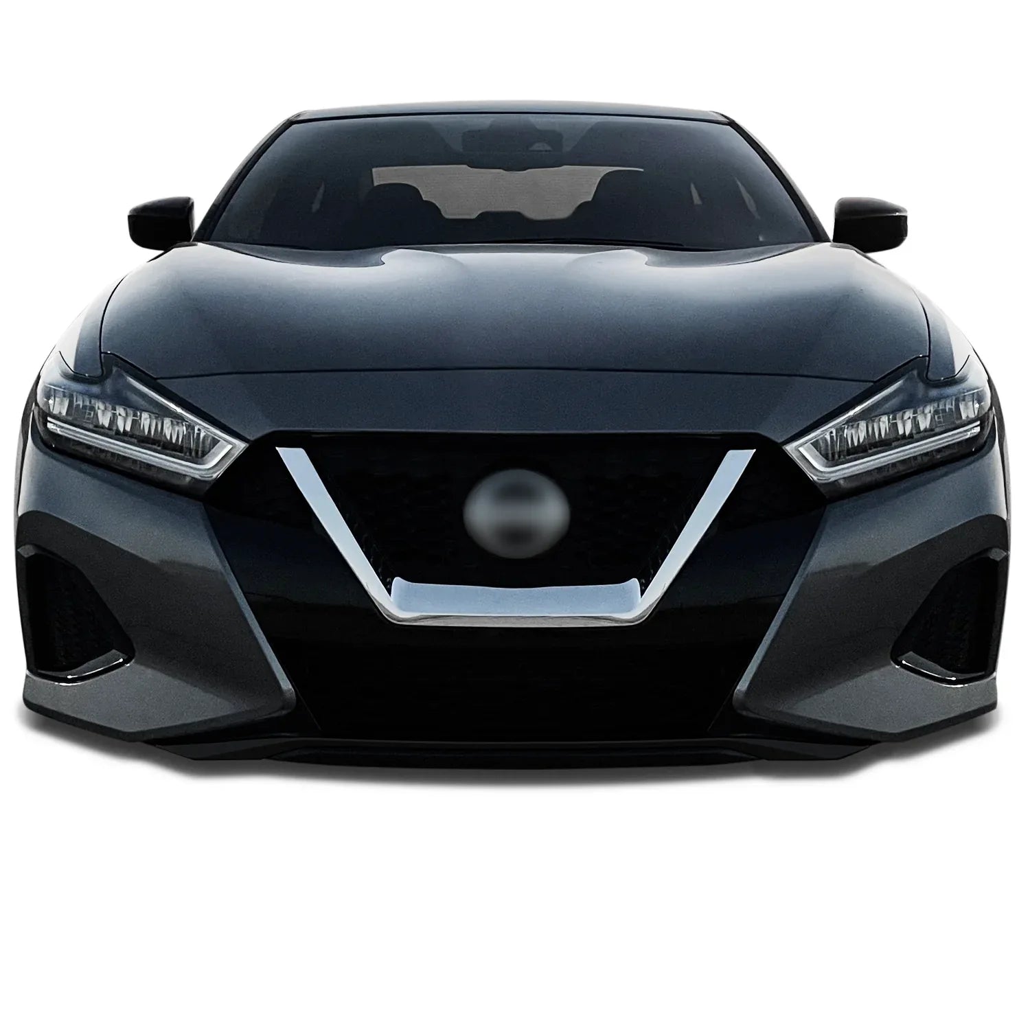 2019-2023 Nissan Maxima | Front Bumper Lower Lip Trim Chrome Delete PreCut Vinyl Wrap