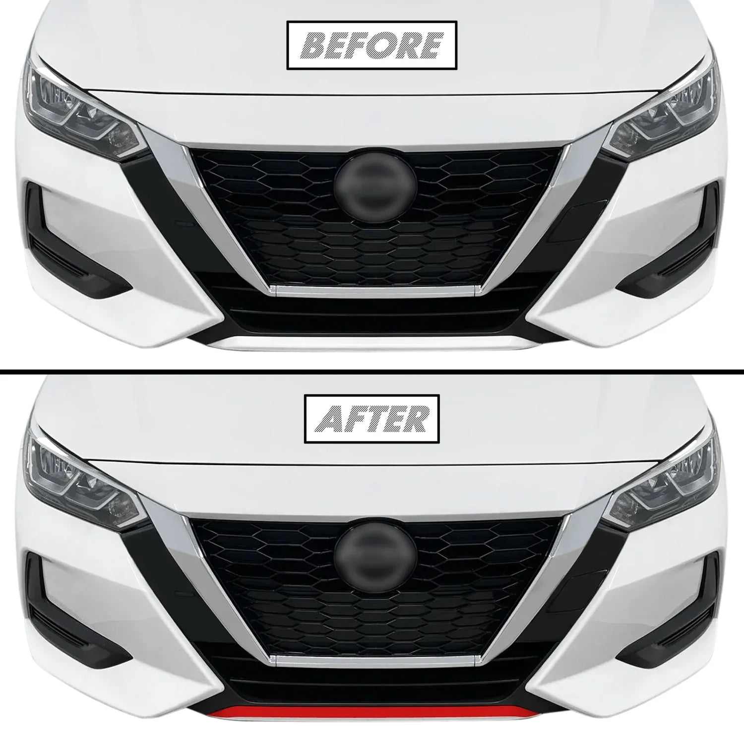 2020-2023 Nissan Sentra | Front Bumper Lower Lip PreCut Vinyl Wrap