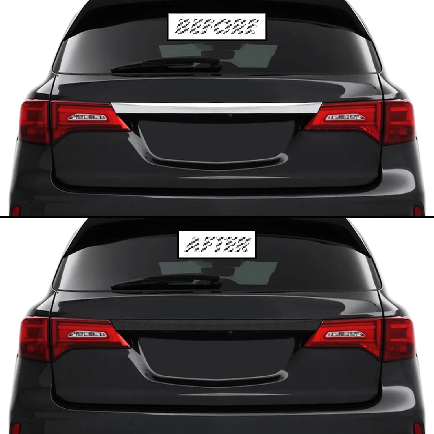 2014-2020 Acura MDX | Tailgate Trim Chrome Delete PreCut Vinyl Wrap