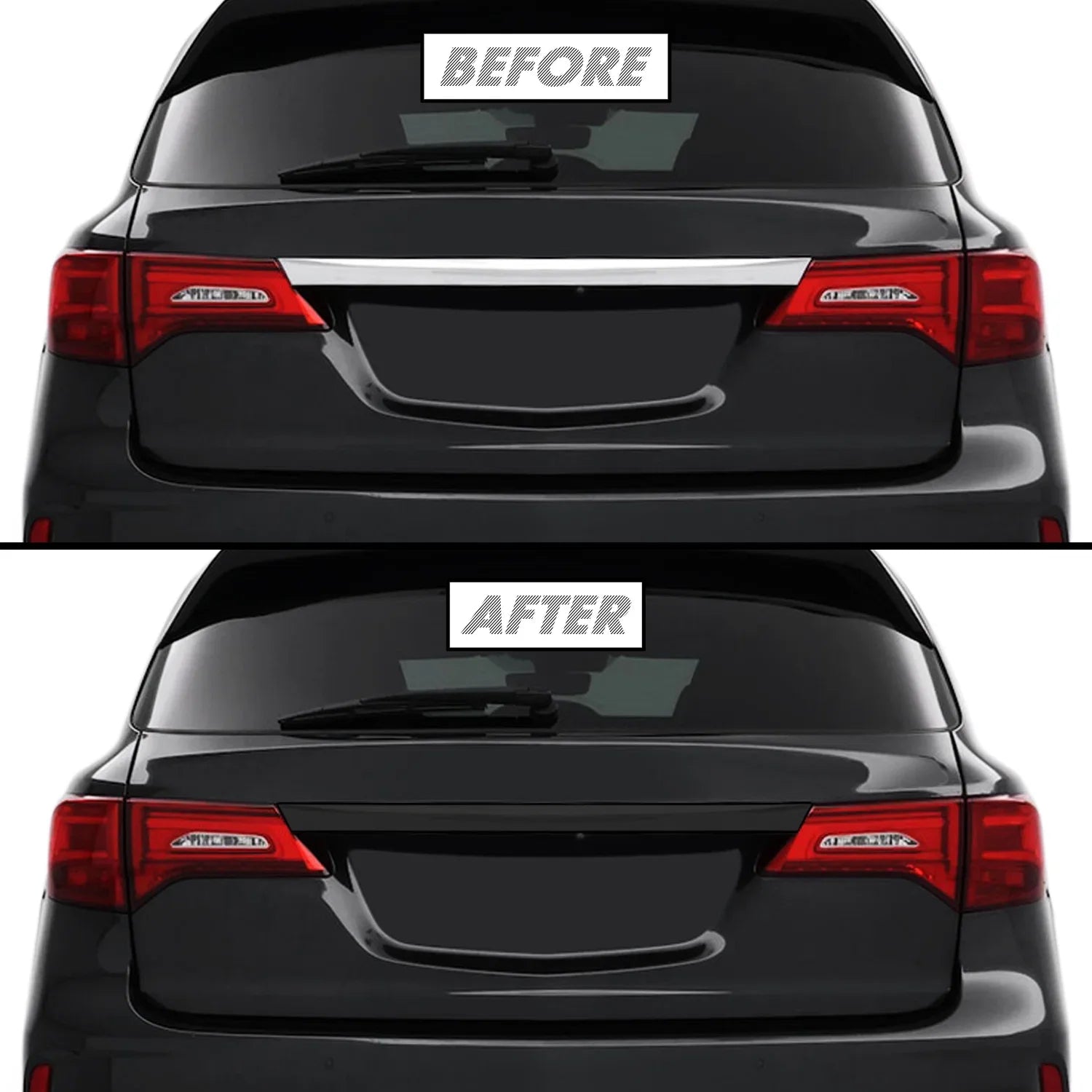 2014-2020 Acura MDX | Tailgate Trim Chrome Delete PreCut Vinyl Wrap