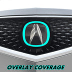 2017-2020 Acura MDX | Front Emblem Trim Chrome Delete PreCut Vinyl Wrap