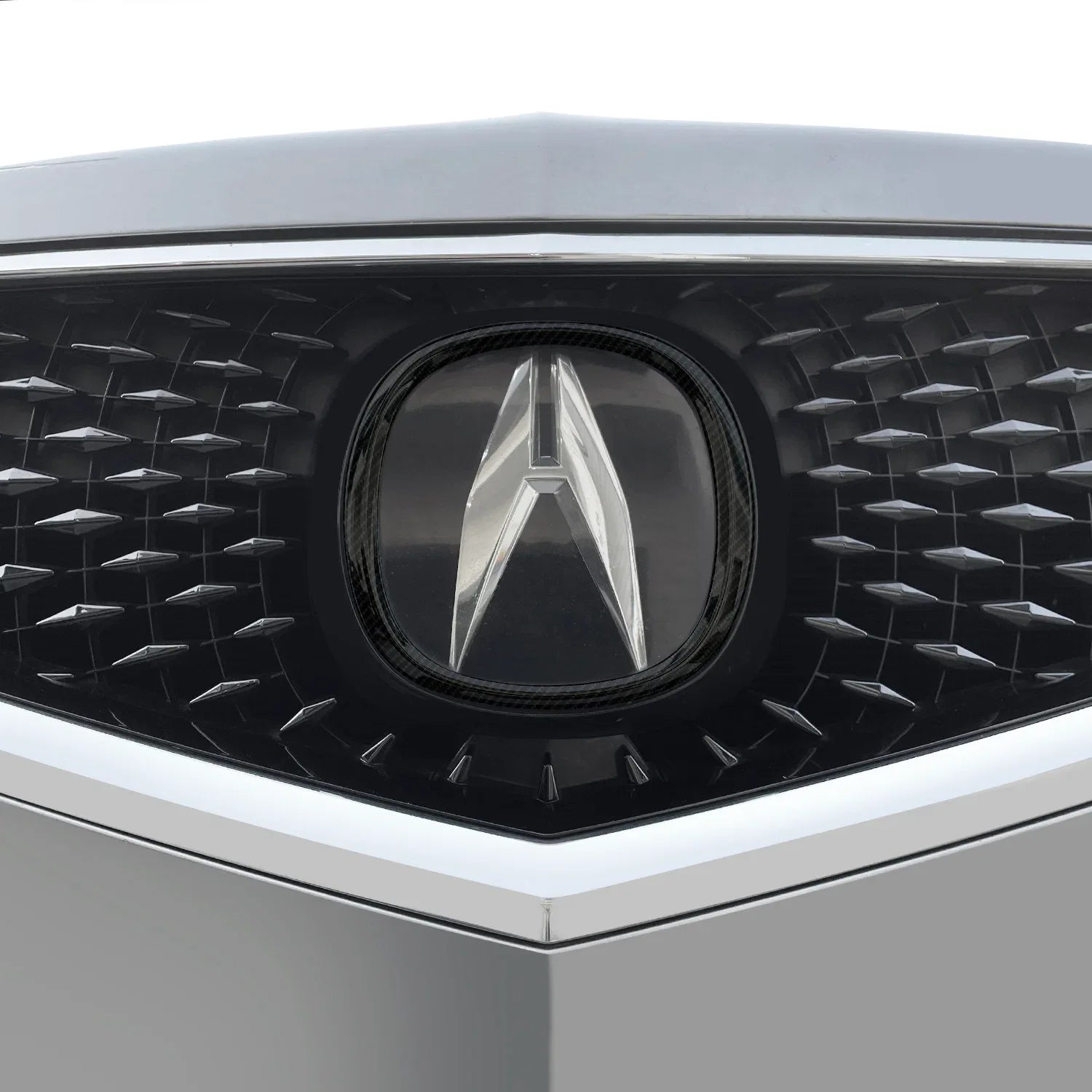 2017-2020 Acura MDX | Front Emblem Trim Chrome Delete PreCut Vinyl Wrap