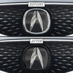 2017-2020 Acura MDX | Front Emblem Trim Chrome Delete PreCut Vinyl Wrap