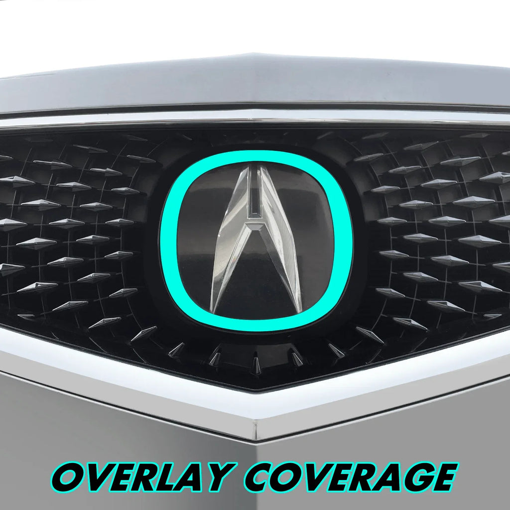2017-2020 Acura MDX | Front Emblem Trim Chrome Delete PreCut Vinyl Wrap
