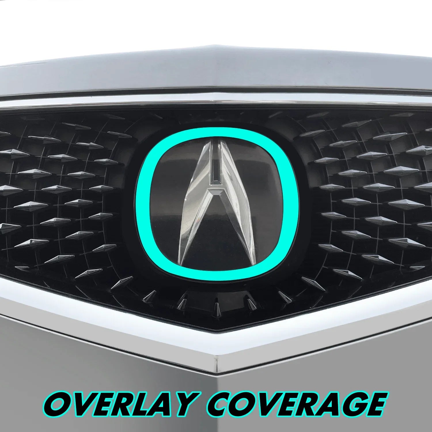 2017-2020 Acura MDX | Front Emblem Trim Chrome Delete PreCut Vinyl Wrap