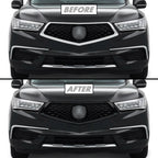 2017-2020 Acura MDX | Front Grill Trim Chrome Delete PreCut Vinyl Wrap