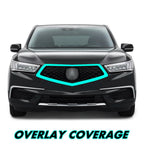 2017-2020 Acura MDX | Front Grill Trim Chrome Delete PreCut Vinyl Wrap