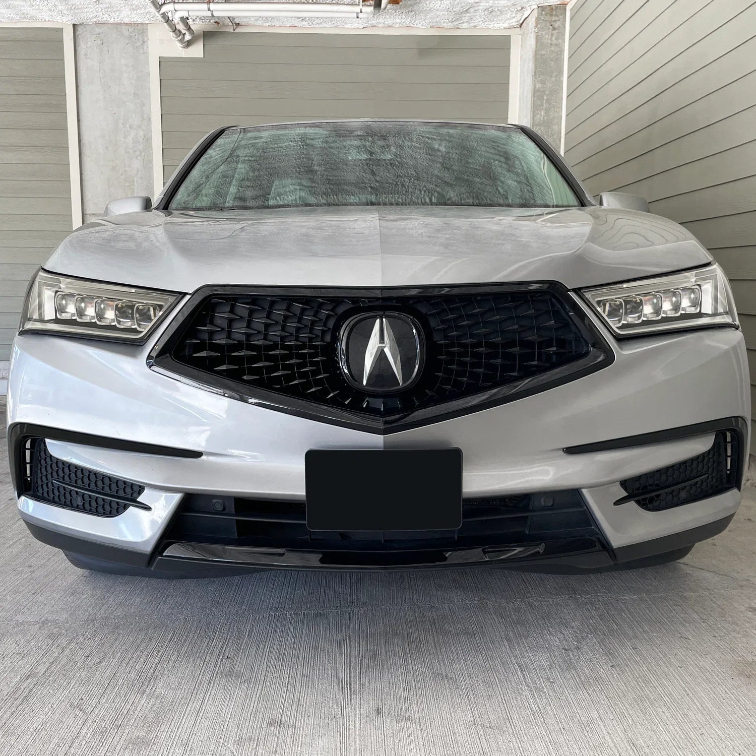 2017-2020 Acura MDX | Front Grill Trim Chrome Delete PreCut Vinyl Wrap