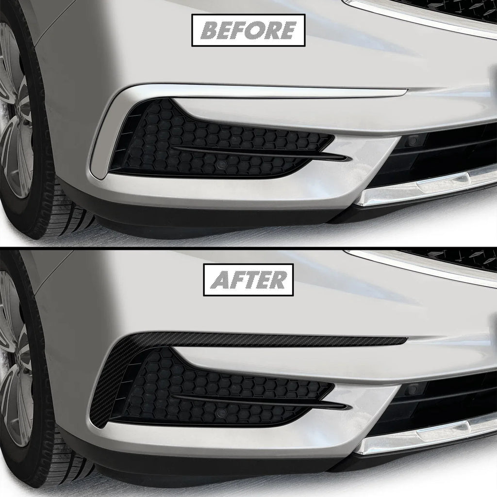 2017-2020 Acura MDX | Front Bumper Side Vent Trim Chrome Delete PreCut Vinyl Wrap