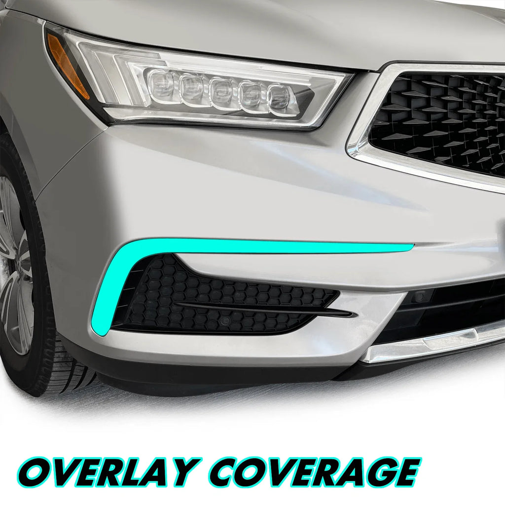 2017-2020 Acura MDX | Front Bumper Side Vent Trim Chrome Delete PreCut Vinyl Wrap