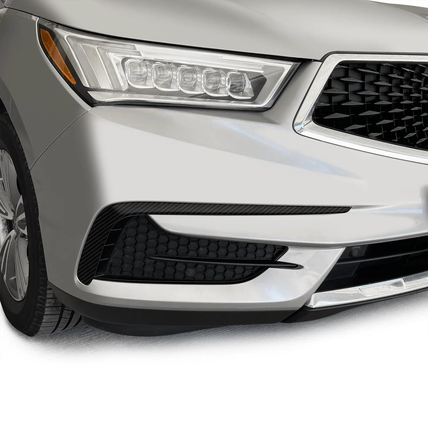 2017-2020 Acura MDX | Front Bumper Side Vent Trim Chrome Delete PreCut Vinyl Wrap