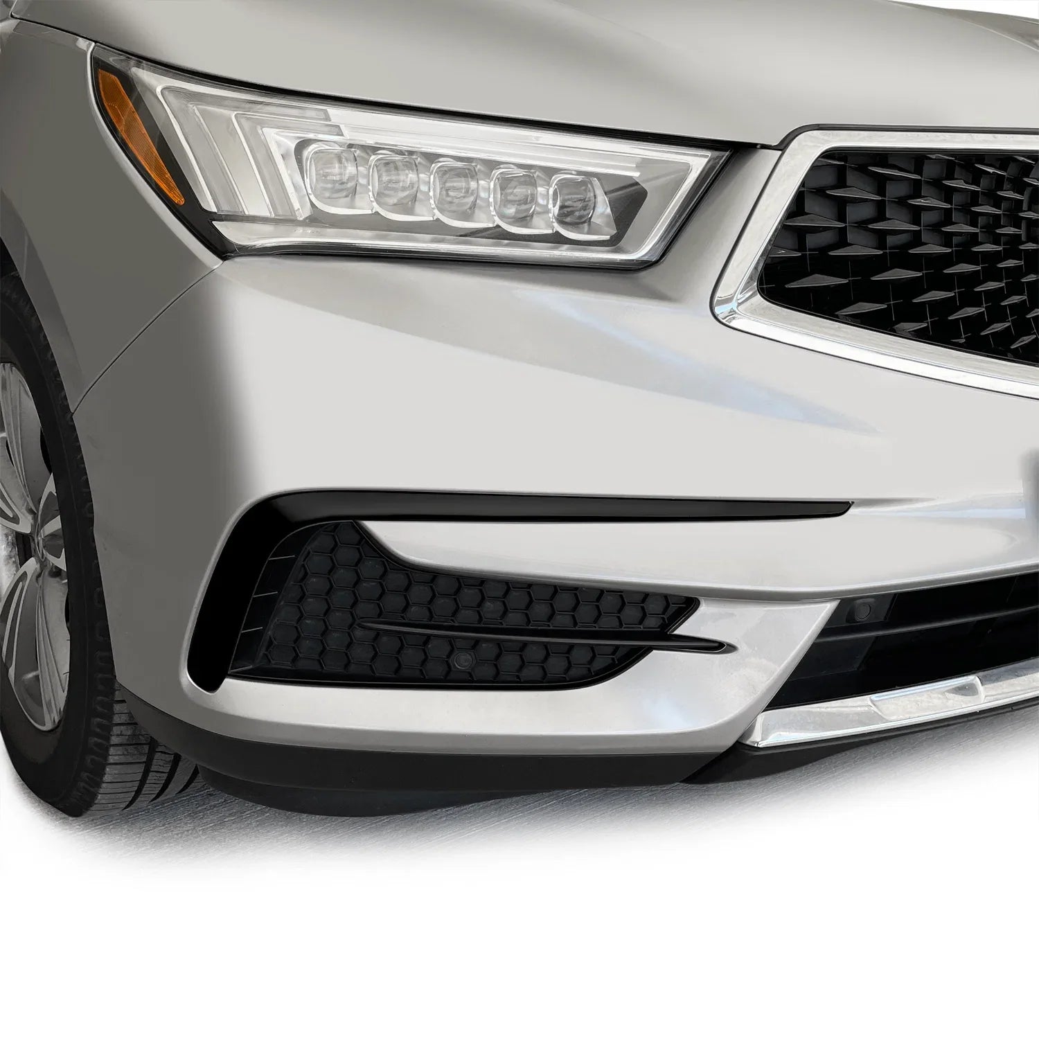 2017-2020 Acura MDX | Front Bumper Side Vent Trim Chrome Delete PreCut Vinyl Wrap