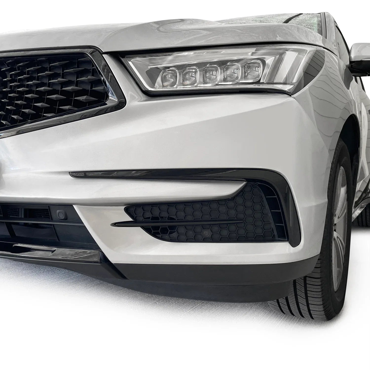 2017-2020 Acura MDX | Front Bumper Side Vent Trim Chrome Delete PreCut Vinyl Wrap