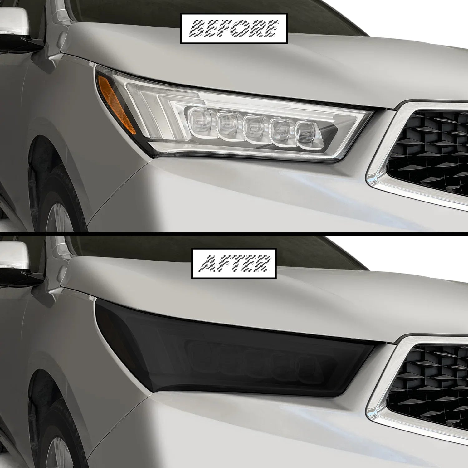 2017-2020 Acura MDX | Headlight PreCut Tint Overlays