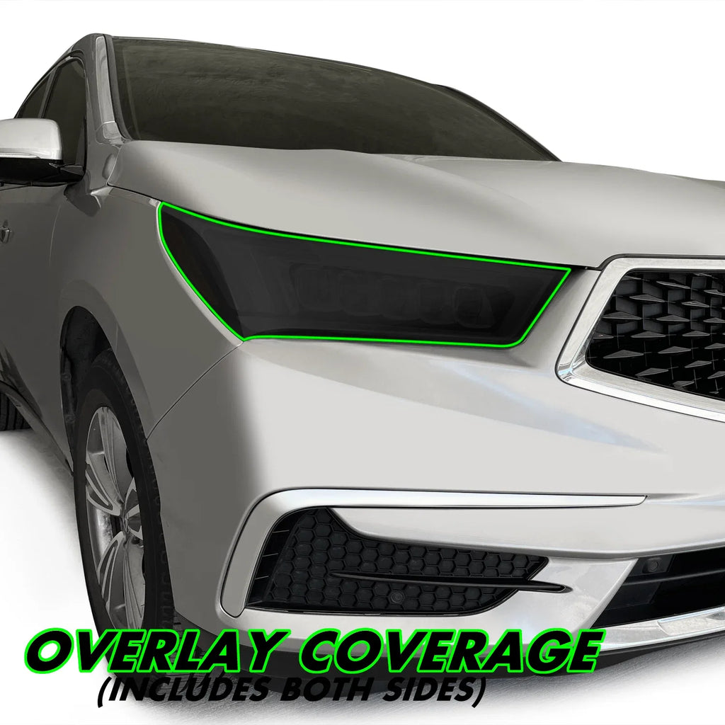 2017-2020 Acura MDX | Headlight PreCut Tint Overlays