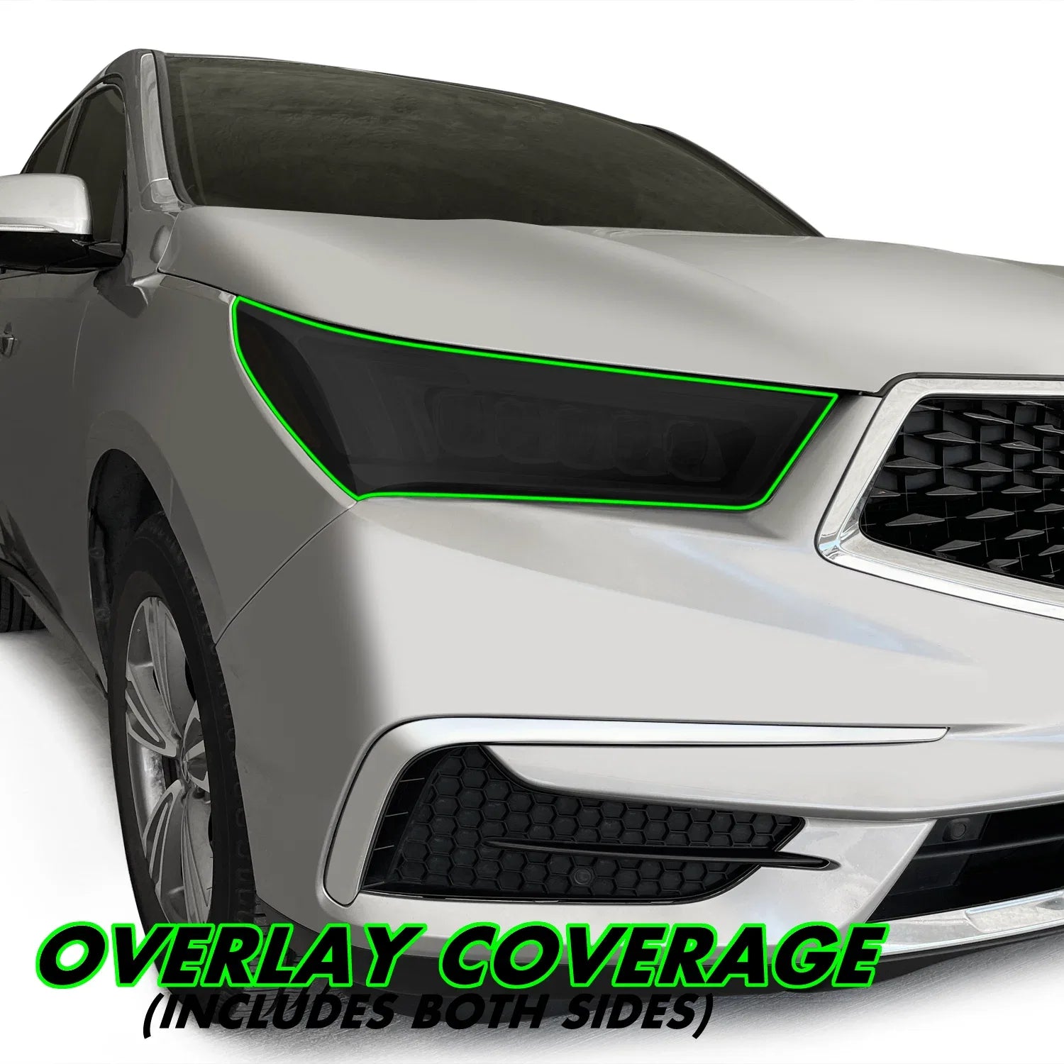 2017-2020 Acura MDX | Headlight PreCut Tint Overlays