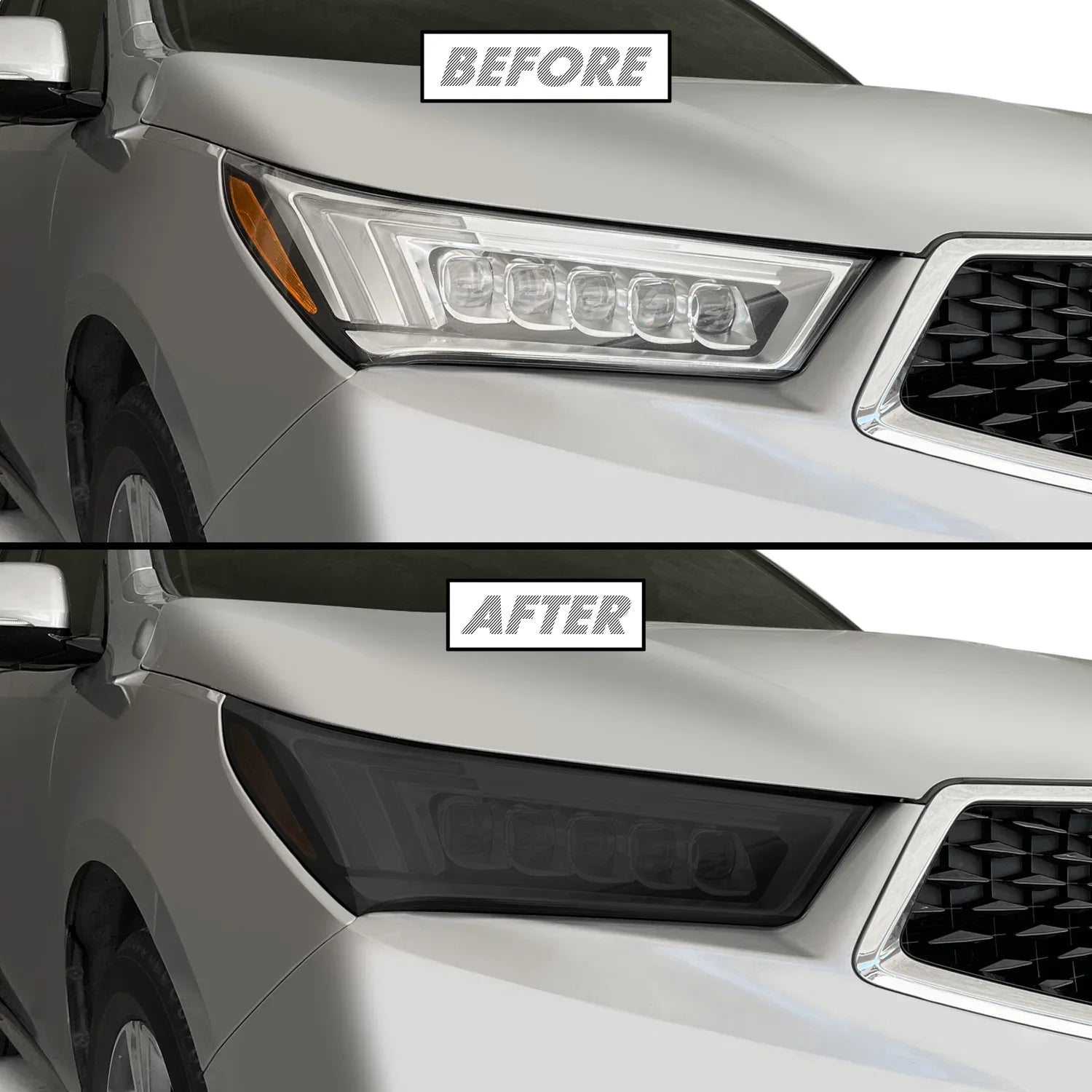 2017-2020 Acura MDX | Headlight PreCut Tint Overlays