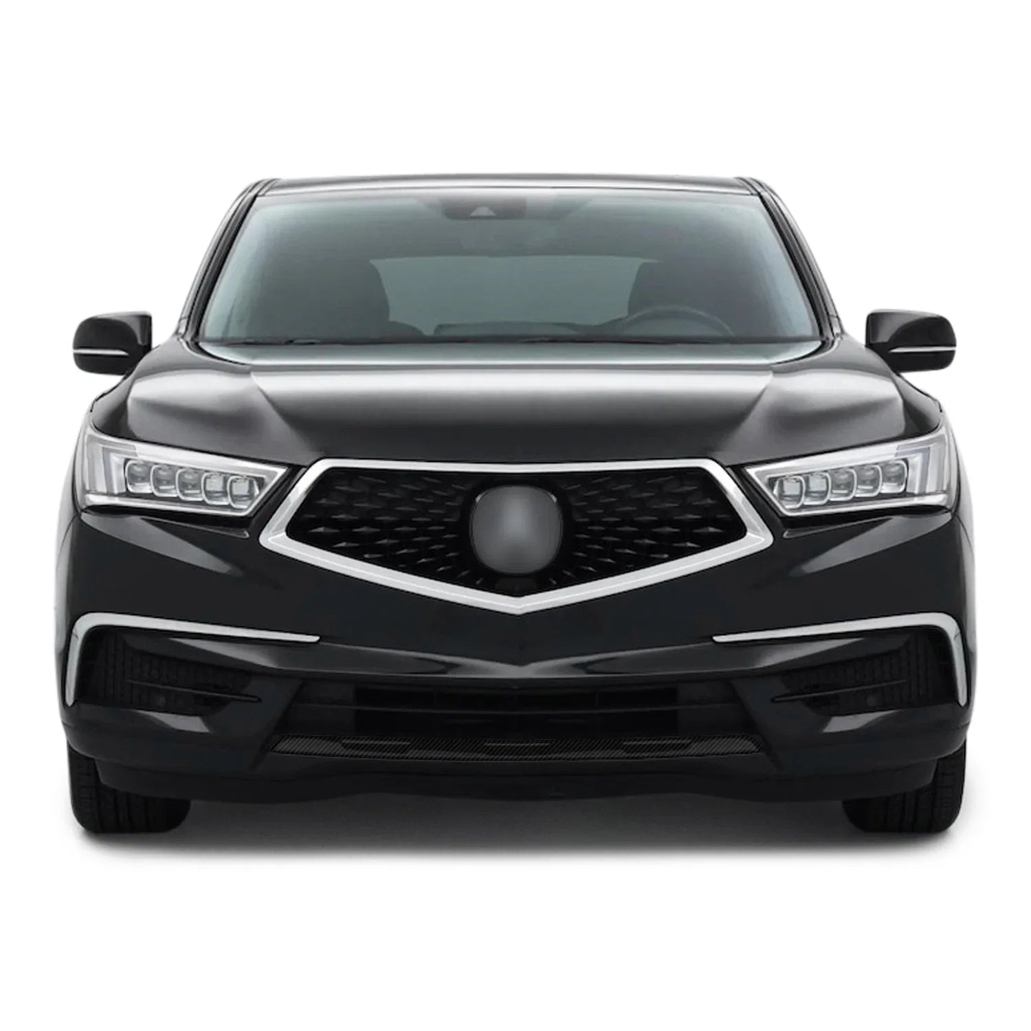 2017-2020 Acura MDX | Front Bumper Lower Lip Trim Chrome Delete PreCut Vinyl Wrap