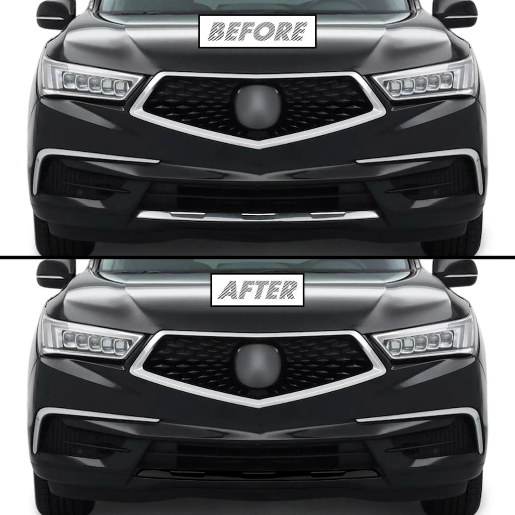 2017-2020 Acura MDX | Front Bumper Lower Lip Trim Chrome Delete PreCut Vinyl Wrap