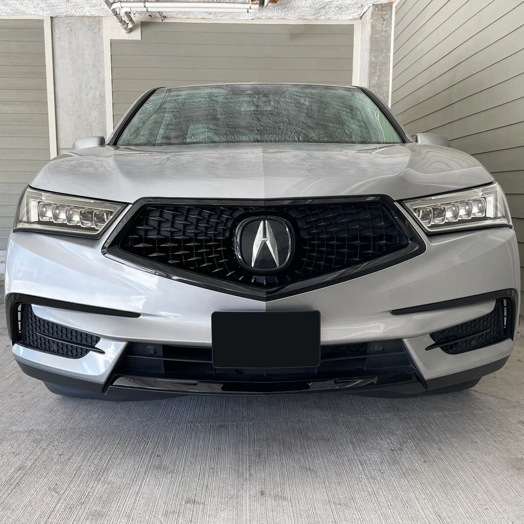 2017-2020 Acura MDX | Front Bumper Lower Lip Trim Chrome Delete PreCut Vinyl Wrap