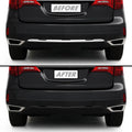 2017-2020 Acura MDX | Rear Bumper Diffuser Trim Chrome Delete PreCut Vinyl Wrap