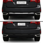 2017-2020 Acura MDX | Rear Bumper Diffuser Trim Chrome Delete PreCut Vinyl Wrap