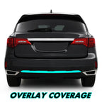 2017-2020 Acura MDX | Rear Bumper Diffuser Trim Chrome Delete PreCut Vinyl Wrap