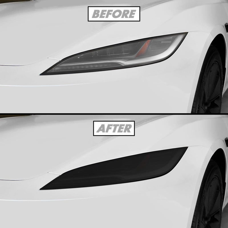 2024-2027 Tesla Model 3 | Headlight PreCut Tint Overlays