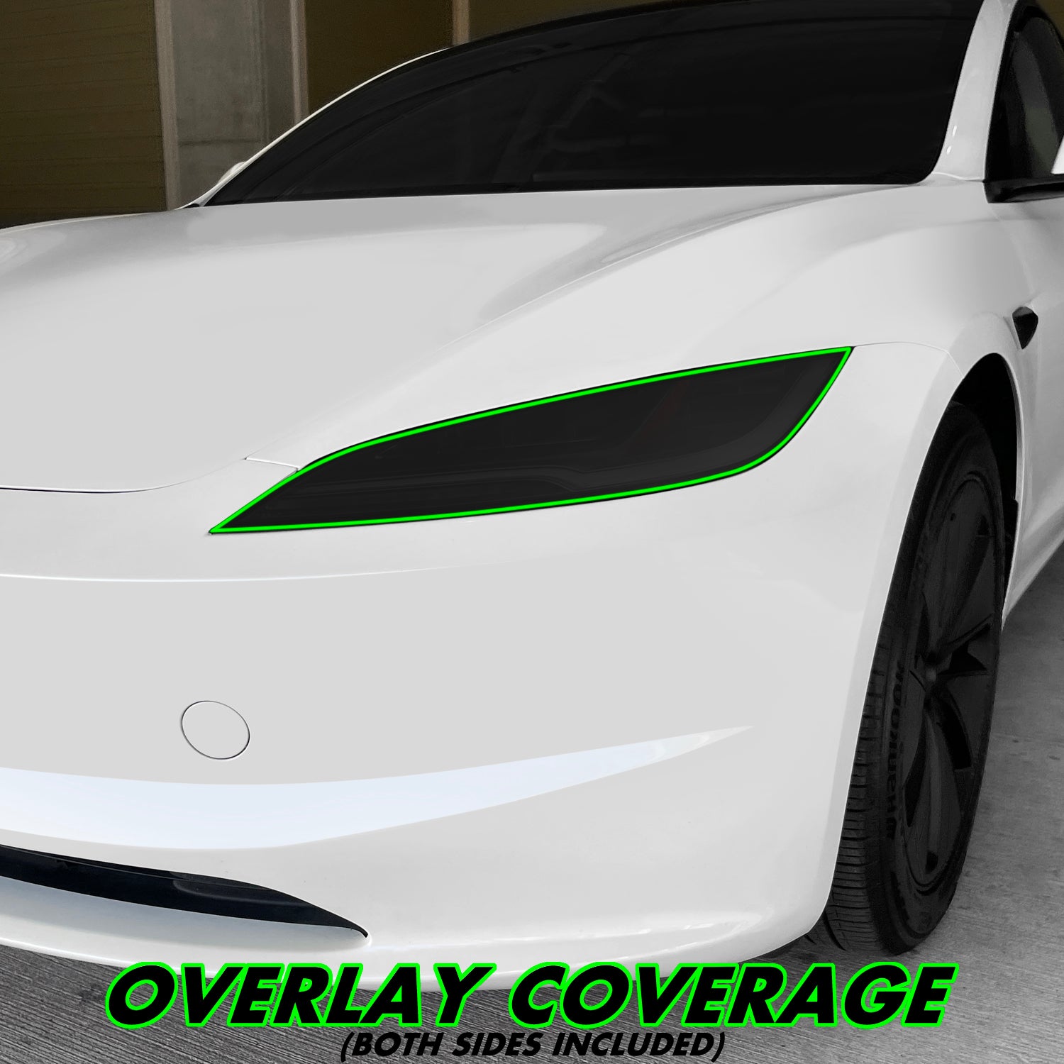 2024-2027 Tesla Model 3 | Headlight PreCut Tint Overlays