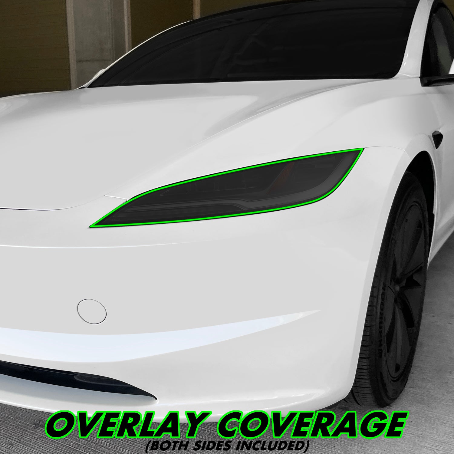 2024-2027 Tesla Model 3 | Headlight PreCut Tint Overlays