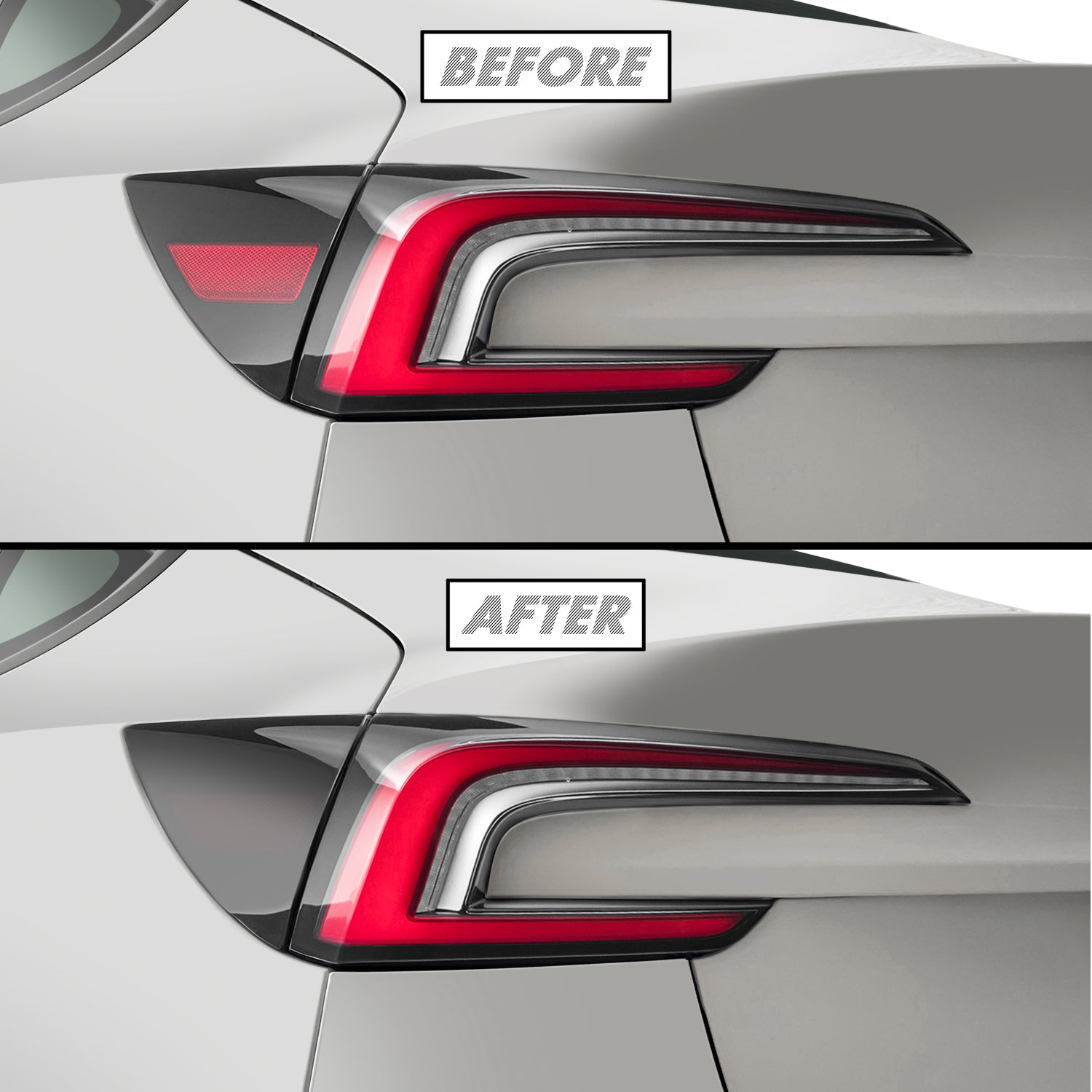 2024-2027 Tesla Model 3 | Tail Light Side Marker PreCut Tint Overlays