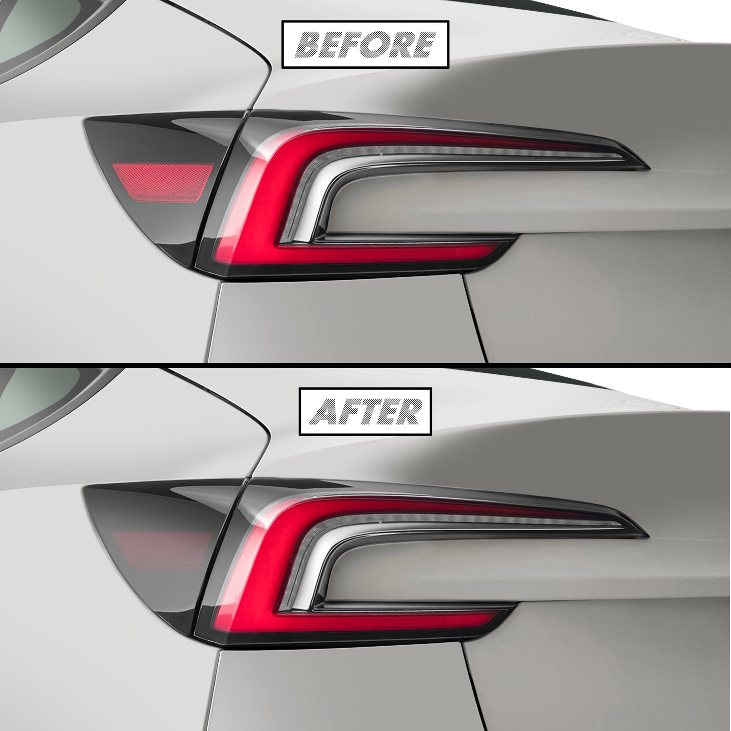 2024-2027 Tesla Model 3 | Tail Light Side Marker PreCut Tint Overlays